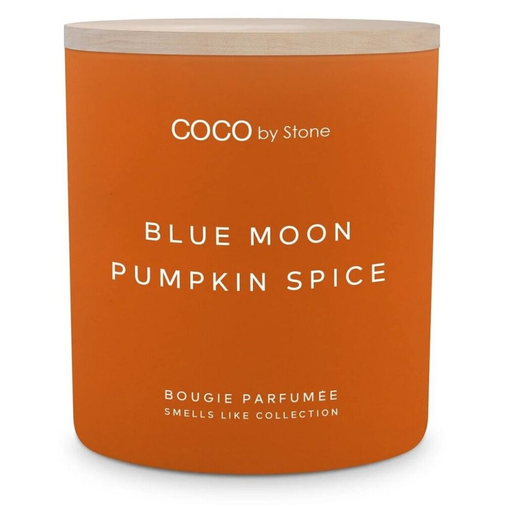 COCO by Stone Blue Moon Pumpkin Spice Candle 11oz Fall Candle New